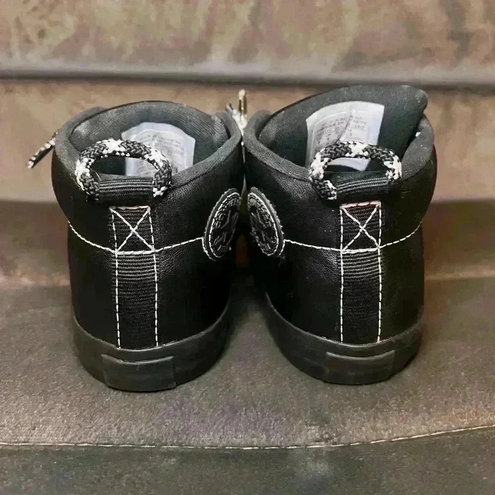 Black Leather Converse Toddler Size 9c